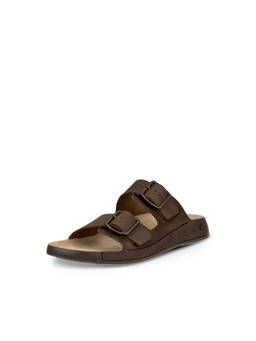 ECCO - Men's Brown Casual Slide Sandals