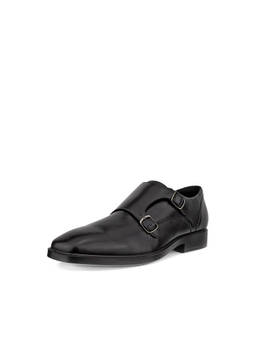 ECCO - Men's Black Dress Casual Monk Straps