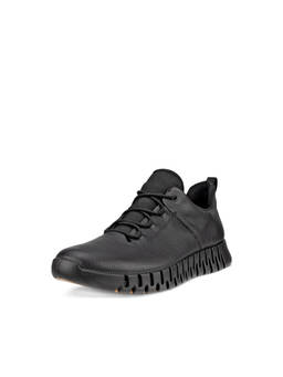 ECCO - Men's Black Lifestyle Low-Top Sneakers