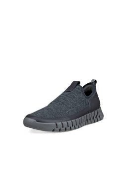 ECCO - Men's Charcoal Lifestyle Slip-On Sneakers