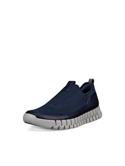 ECCO - Men's Navy Blue Lifestyle Slip-On Sneakers