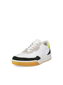 ECCO - Men's White Lifestyle Court Sneakers