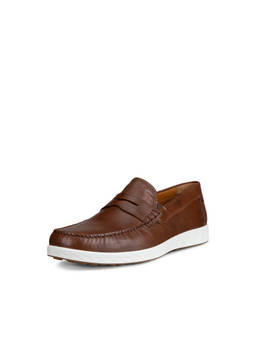 ECCO - Men's Brown Dress Casual Loafers