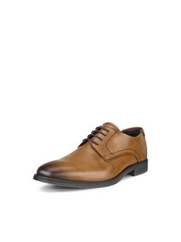 ECCO - Men's Tan Dress Casual Derbies