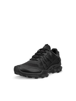 ECCO - Men's Black Lifestyle Low-Top Sneakers