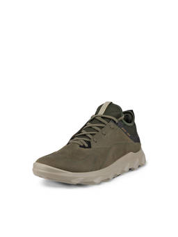 ECCO - Men's Olive Lifestyle Low-Top Sneakers