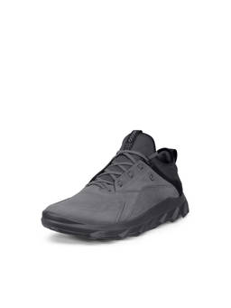 ECCO - Men's Grey Lifestyle Low-Top Sneakers