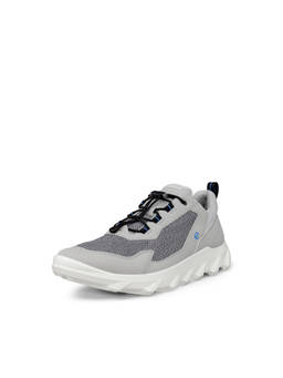 ECCO - Men's Grey Lifestyle Low-Top Sneakers