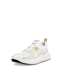 ECCO - Women's White Lifestyle Low-Top Sneakers