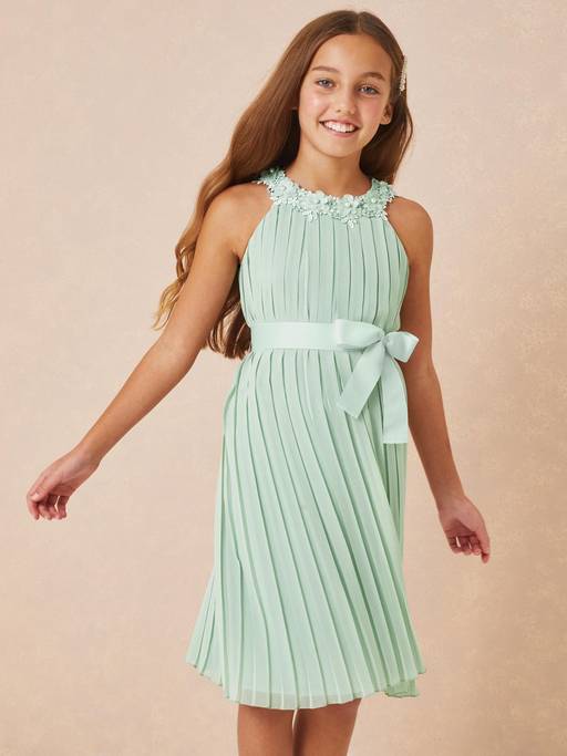 high waist dress Corset-Back Long Empire-Waist Prom with Slit Royal Blue / XSmall [color:green]color_family:green--7674431209729