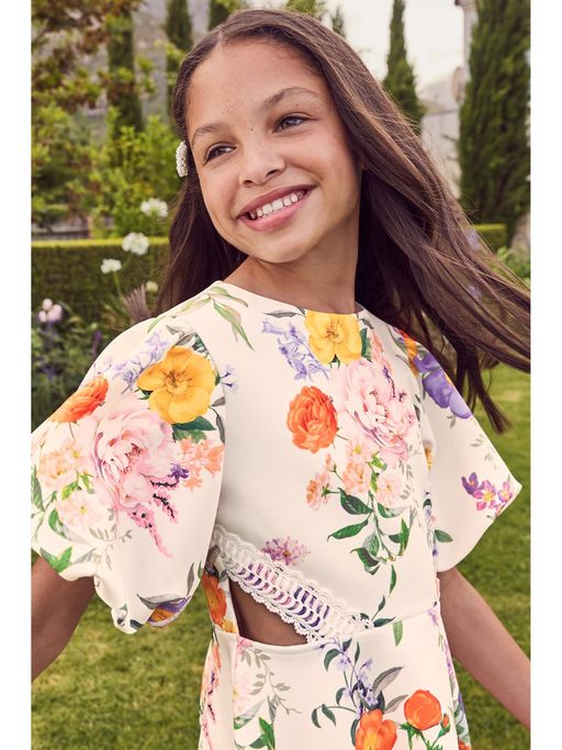 Lipsy Navy Lipsy Floral Scuba Midi Dress Lipsy Next Frocks Navy