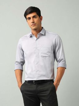 Arrow - Solid Grey Full Sleeves Collar Neck Shirt