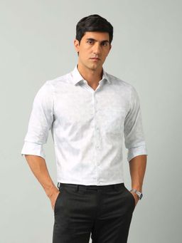 Arrow - Printed Green Full Sleeves Collar Neck Shirt