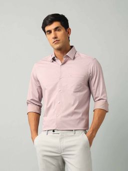 Arrow - Printed Pink Full Sleeves Collar Neck Shirt