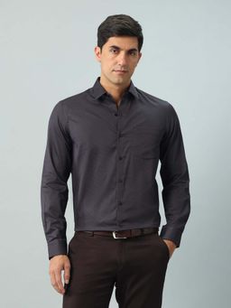 Arrow - Floral Purple Full Sleeves Collar Neck Shirt