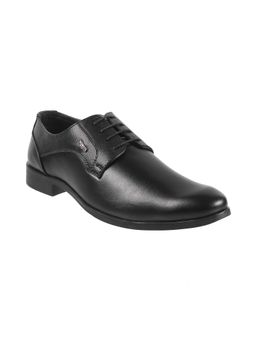 Metro - Mens Black Lace-Ups ShoesMetro Black Solid Lace-ups Shoes