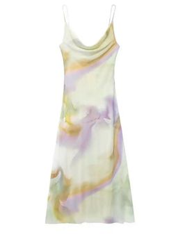 MISS MOSA BY AKANKSHA - Women Multi-Color Tie & Dye Midi Dress