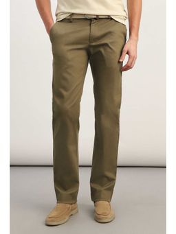 Allen Solly - Men Khaki Textured Casual Trouser