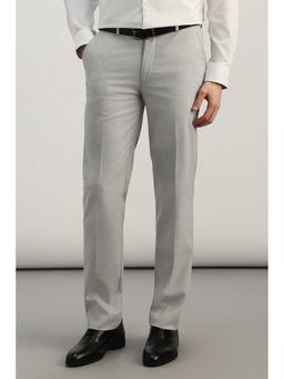 Allen Solly - Men Grey Textured Formal Trouser