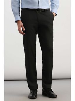 Allen Solly - Men Black Textured Formal Trouser