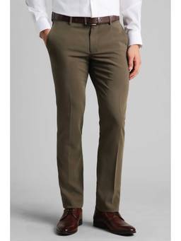 Simon Carter - Men Brown Solid Trouser