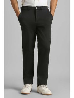 Simon Carter - Men Black Solid Regular Fit Trouser