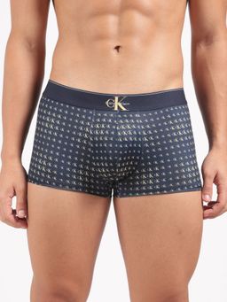 Calvin Klein - Men Navy Blue Logo Mid Rise Trunk