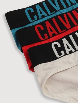 Calvin Klein - Men Navy Blue Mid Rise Briefs (Pack of 3)