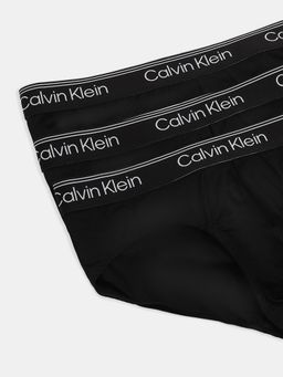 Calvin Klein - Men Black Mid Rise Briefs (Pack of 3)