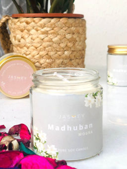 JASMEY HOMES - Pure Soy Scented Candle-Mogra