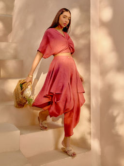 House of Fett - Baku Red Linen Pant