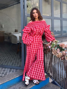 House of Fett - Berry Chess Jumpsuit - Pink