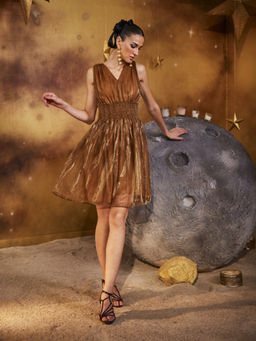 House of Fett - Disco Dress - Gold