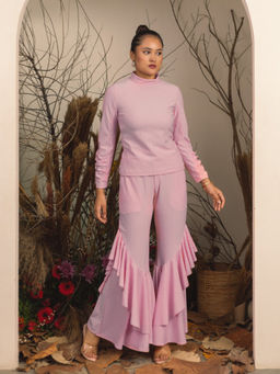 House of Fett - Elliot High Neck Top - Pink