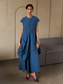 House of Fett - Lazuli Teal Wide Leg Pant - Blue