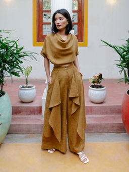 House of Fett - Mersin Mustard Layered Pant