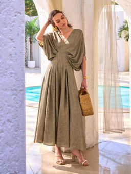 House of Fett - Nusa Pleated Jumpsuit - Green