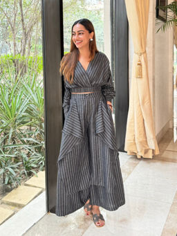 House of Fett - Vander Stripe Co-Ord Set - Grey