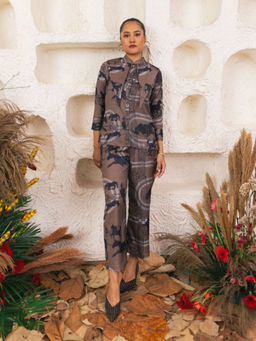 House of Fett - Womens Brown Saddle Pant