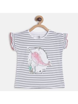 MINI KLUB - Kids Girls White Knit Top