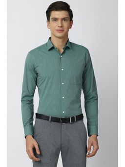 Peter England - Men Green Slim Fit Formal Shirt