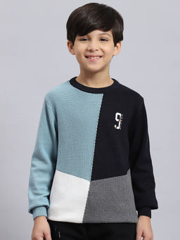 Monte Carlo - Navy Colorblock Sweater