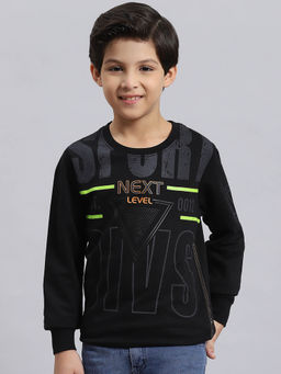 Monte Carlo - Black Printed Sweatshirt