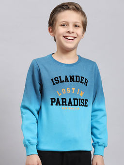 Monte Carlo - Blue Printed Sweatshirt