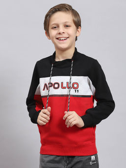 Monte Carlo - Red Printed Sweatshirt