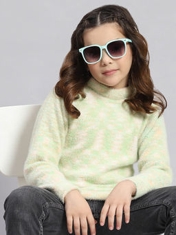 Monte Carlo - Green Self Design Sweatshirt