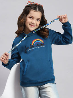 Monte Carlo - Teal Printed Sweatshirt