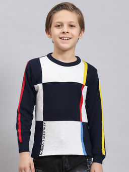 Monte Carlo - Navy Colorblock Sweater