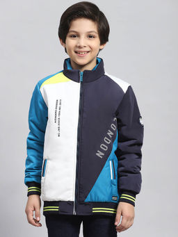 Monte Carlo - Multi Colourblocked Stand Collar Jacket