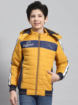 Monte Carlo - Mustard Printed Hood Jacket